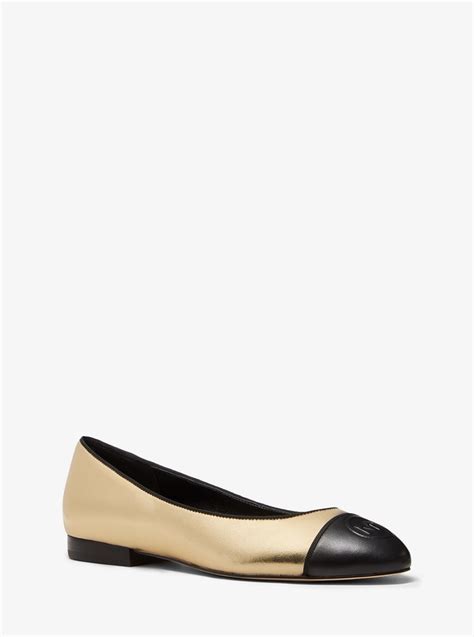 dylyn ballet flat michael michael kors|Dylyn Metallic Leather Ballet Flat .